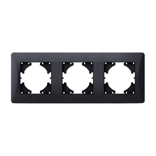 BINERA чорний графіт Рамка горизонтальна 3-а Videx Житомир - изображение 2