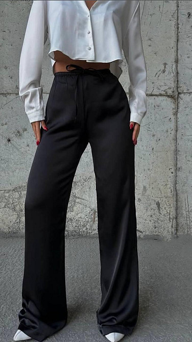 Жіночі стильні тредові штани шовк Армані Одеса - фото 2