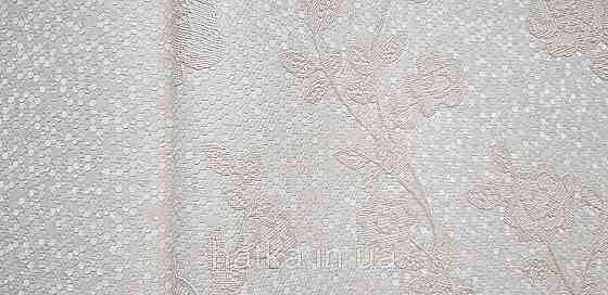 Шпалери вінілові на флізеліні AdaWall Signature1.06х10 квіти гілки листя структурне золотисте пісочні 3д Київ