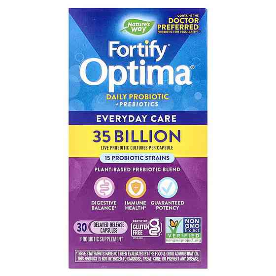 Пробиотики и пребиотики для пищевареня Natures Way Daily Probiotic + Prebiotics 30 капс Киев