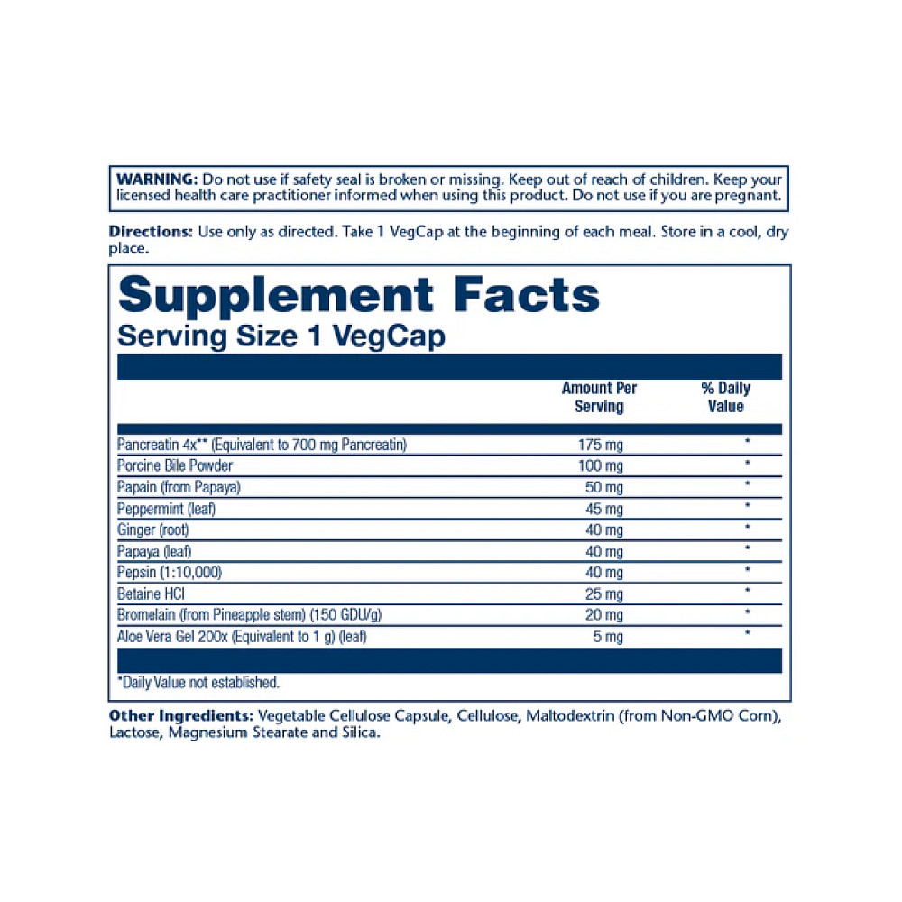Смесь ферментов для облегчения пищеварения Solaray Super Digestaway 90 капсул Луцк - изображение 2