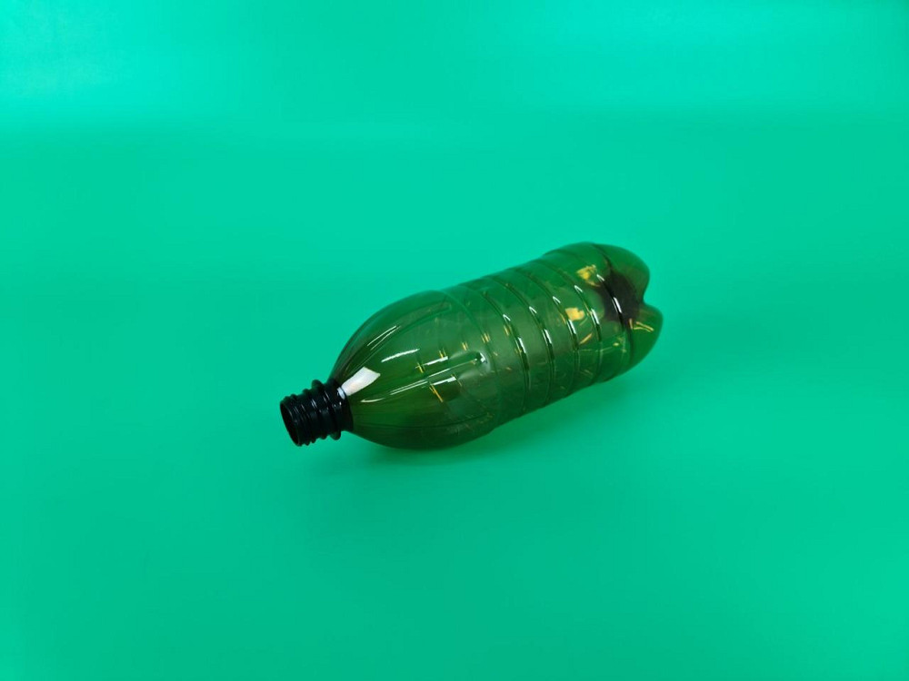 Пластикова пляшка ПЕТ 1,0 л коричнева з кришкою СБ (100 шт.) Харків - фото 4