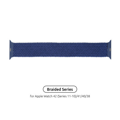 Ремешок для смарт-часов Armorstandart Braided Solo Loop для Apple Watch 42 (Series 11-10)/41/40/38 Atlantic Blue Size 4 (132 mm) (ARM58067) Винница - изображение 1