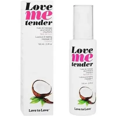 Масажна олія Love To Love - Love Me Tender, Noix De Coco (100 мл), аромат кокоса, без парабенів Львів