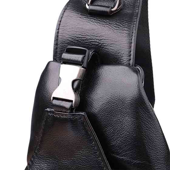 Мужская сумка через плечо из натуральной кожи Vintage 23048 Черный Киев