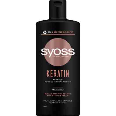 Шампунь Syoss Keratin з Блакитним Лотосом для ламкого волосся 440 мл (9000101277050) Вінниця