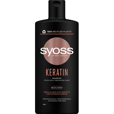 Шампунь Syoss Keratin с Голубым Лотосом для ломких волос 440 мл (9000101277050) Винница - изображение 1
