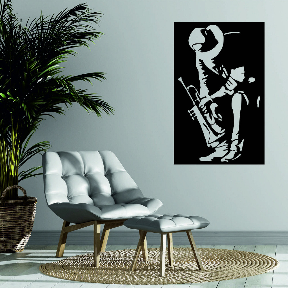 Декоративное настенное Панно «Музыкант», Декор на стену Киев - изображение 1