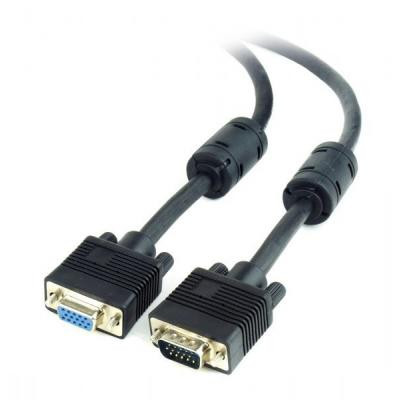 Кабель мультимедійний VGA M to VGA F 3.0m Cablexpert (CC-PPVGAX-10B) Вінниця - фото 1