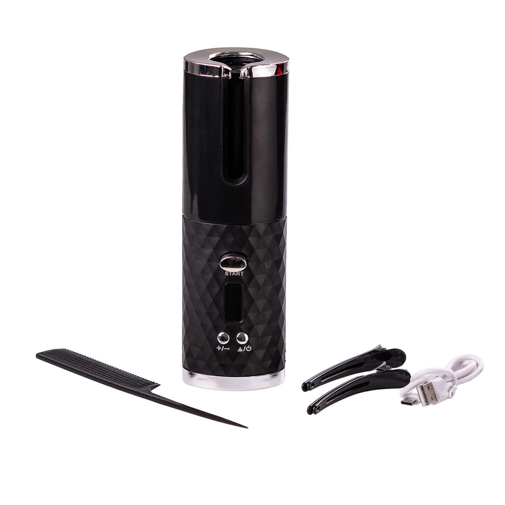 Автоматичний бездротовий стайлер для волосся чорний Київ - фото 4