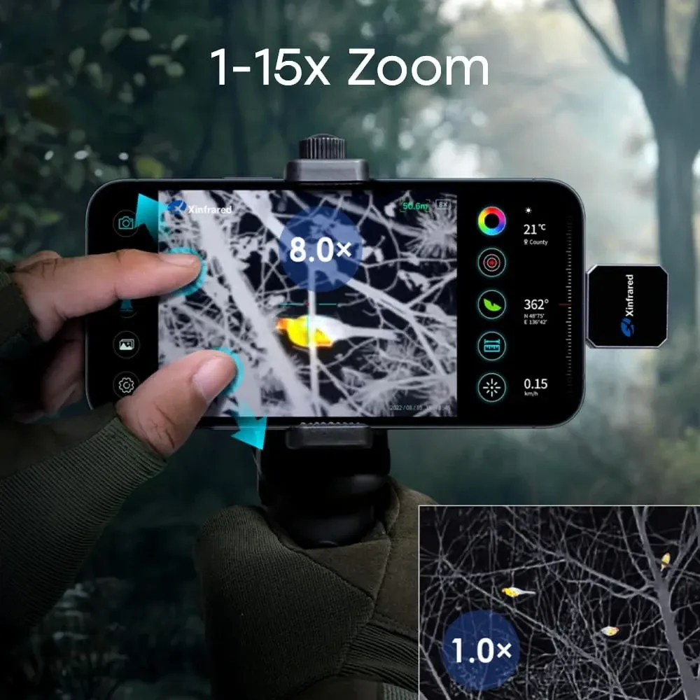 Тепловізор для смартфона на Android Xinfrared XH15 + тримач (90-00031) Киев - изображение 11