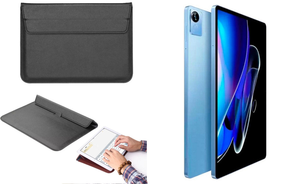 Чехол-конверт VitoCase для realme Pad X, с функцией подставки для планшета Черный Киев - изображение 1