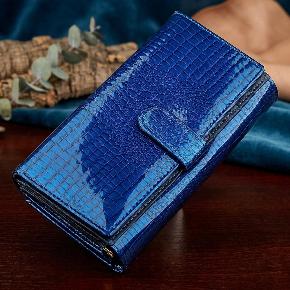 Кошелек женский ST Leather 18432 (S9001A) модный Синий Киев - изображение 9