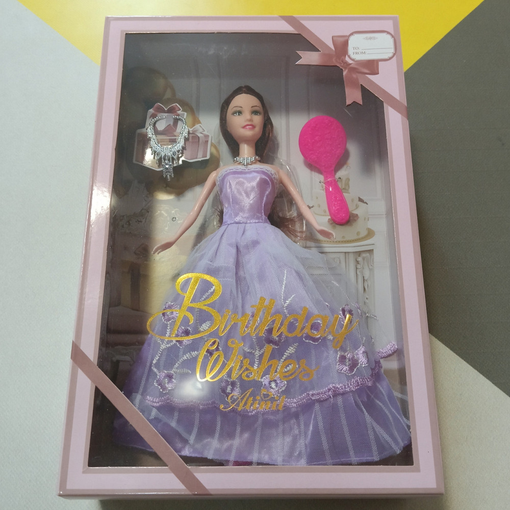 Лялька у коробці з сумочкою та розчіскою Київ - фото 4