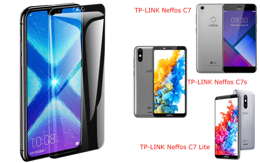 Захисне скло NeoGlass для TP-LINK Neffos C7, Neffos C7s, Neffos C7 Lite – надпрозоре та стійке Київ - фото 2