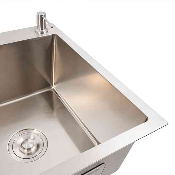 Кухонна мийка CM 78*50 R нержавійка VALESO Handmade (круглий сифон 3,0/0,8) Коломыя