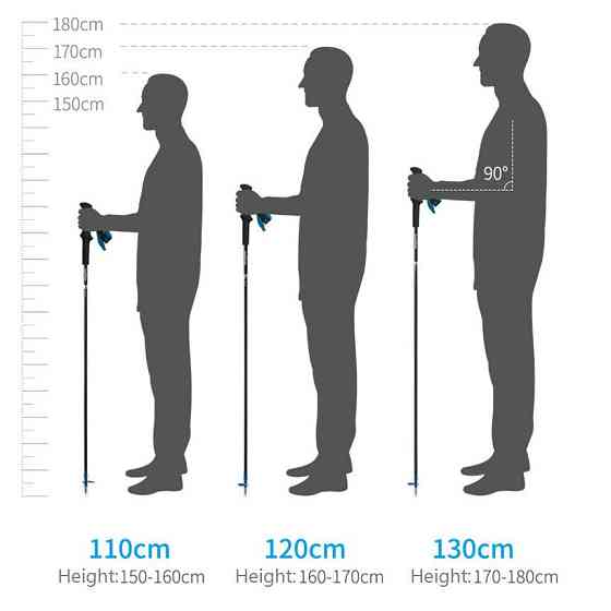 Трекінгова палиця Naturehike ST08 NH18D020-Z, 120 см, бордова Рівне