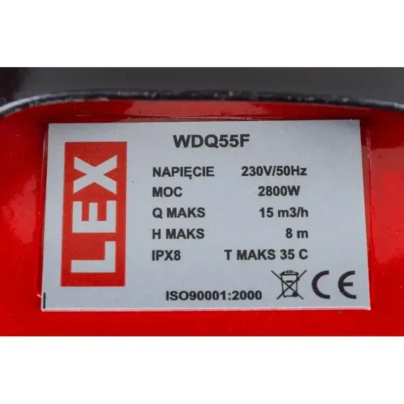 Насос фекальний занурювальний LEX – 2800 Вт, поплавковий, на яму Івано-Франківськ - фото 4