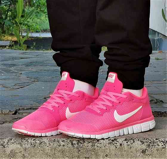 Кросівки Nike Free 3.0 Сіточка Жіночі Найк Літні Рожеві Мокасини (розміри: 38,39,40) Дніпро