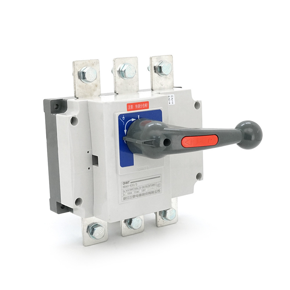Ручний вимикач/роз'єднувач/рубильник CHINT NH40-630/3P, 380V, 630A, стандартна рукоятка Київ - фото 1