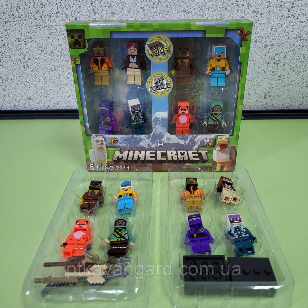 Набір фігурок Майнкрафт 8 героїв + зброя 2911-3 Хмельницький - фото 4