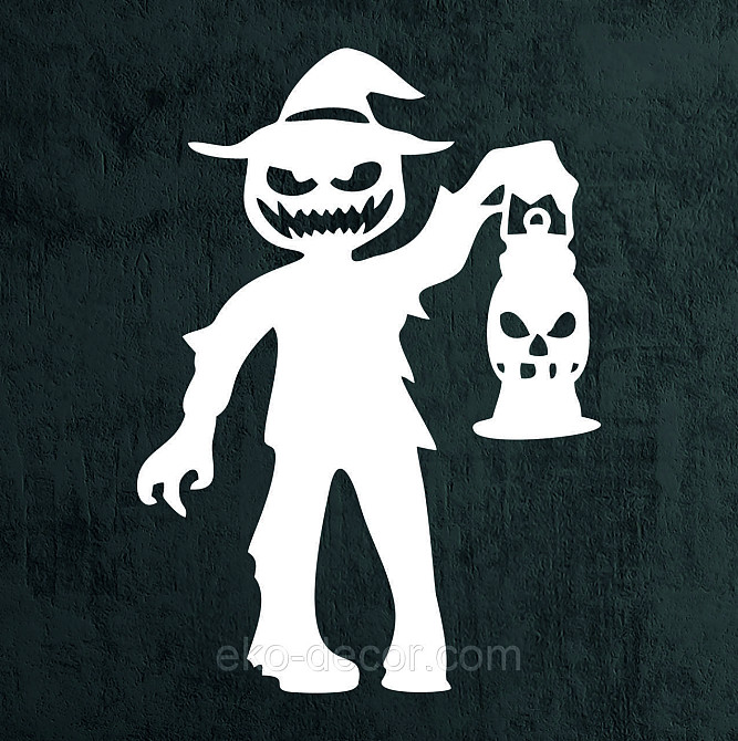 Декоративне настінне Панно «Сілует дітей. Гелловін», Декор на стіну 90*64 см, Білий Київ - фото 7