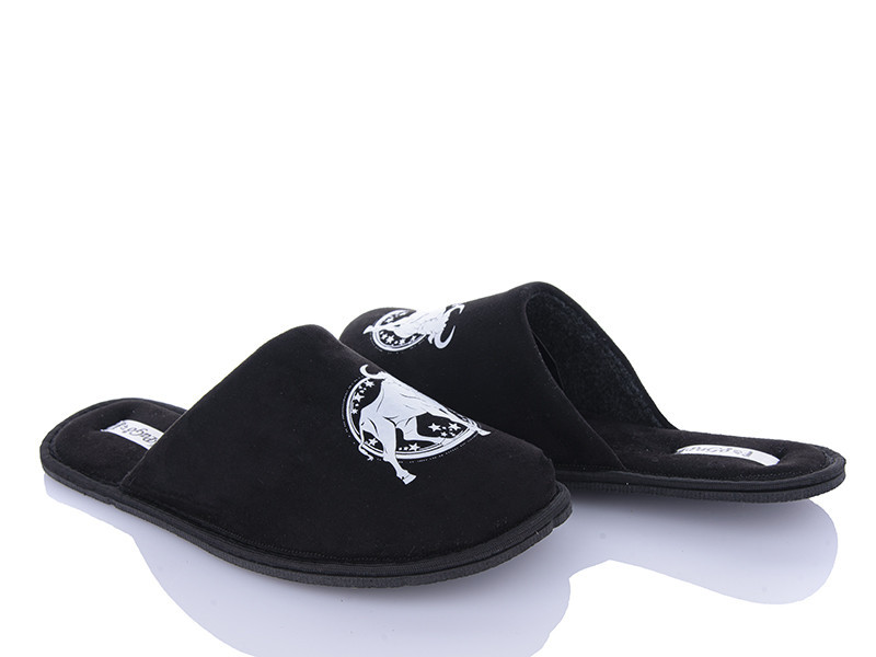 Капці Телець Знак зодіаку Чоловічі закритий носок Pago 20.04-20.05 чорний Одеса - фото 3