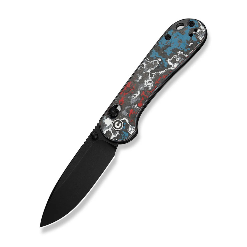 Ніж складаний кишеньковий Civivi Elementum (Crossbar Lock), (7.51 см) CPM S35VN / Nebula FatCarbon Fiber чорний/червоний/синій/білий Київ - фото 1