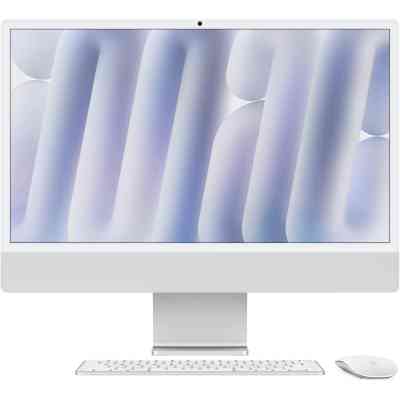 Комп'ютер Apple 24" iMac Retina 4.5K / Apple M4 (10-c/CPU, 10-c/GPU), 16, 512, Silver, Model A3137 (MWUV3UA/A) Вінниця