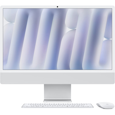 Комп'ютер Apple 24" iMac Retina 4.5K / Apple M4 (10-c/CPU, 10-c/GPU), 16, 512, Silver, Model A3137 (MWUV3UA/A) Вінниця - фото 1