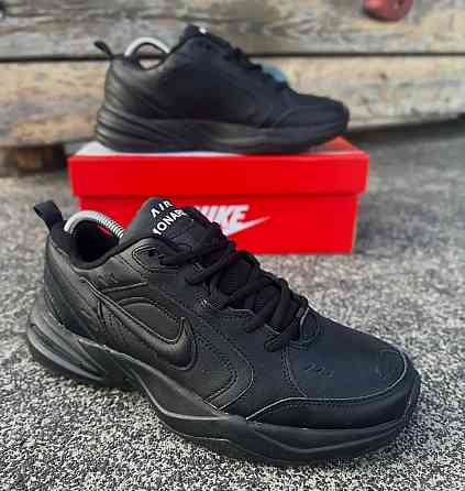 Кросівки Nike Monarch Чоловічі Чорні Шкіряні Найк Монарх (розміри: 41,42,43,44,45,46) Дніпро