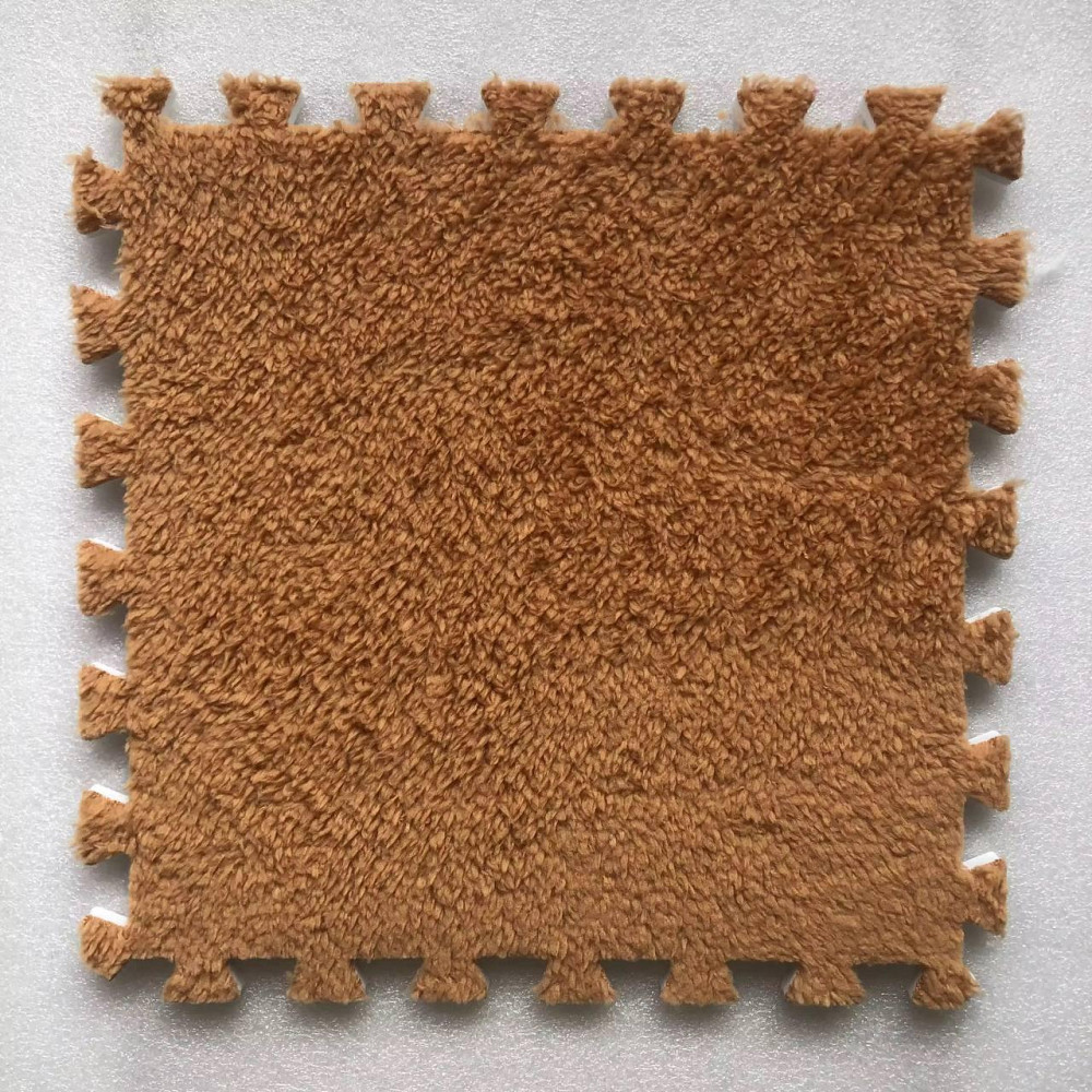 Пол-пазл плюшевый 30x30см, теплый пол, детский мат, термоковрик для дома, цвет бежевый Каменец-Подольский - изображение 2