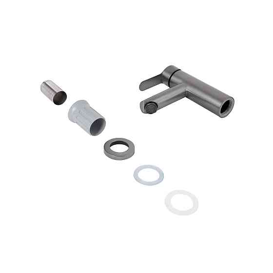 Змішувач для раковини Brinex Pure 001F низький Graphite BRIPUR001FGRP Київ