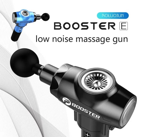 Перкуссионный мышечный ударный массажер Booster Е триггерных точек Серебристый Винница - изображение 9