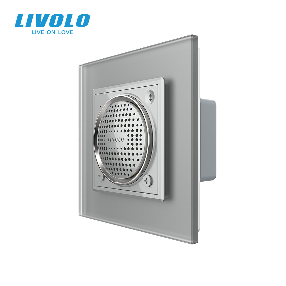 LIVOLO Bluetooth колонка LIVOLO сіра матова скло Коломия - фото 1