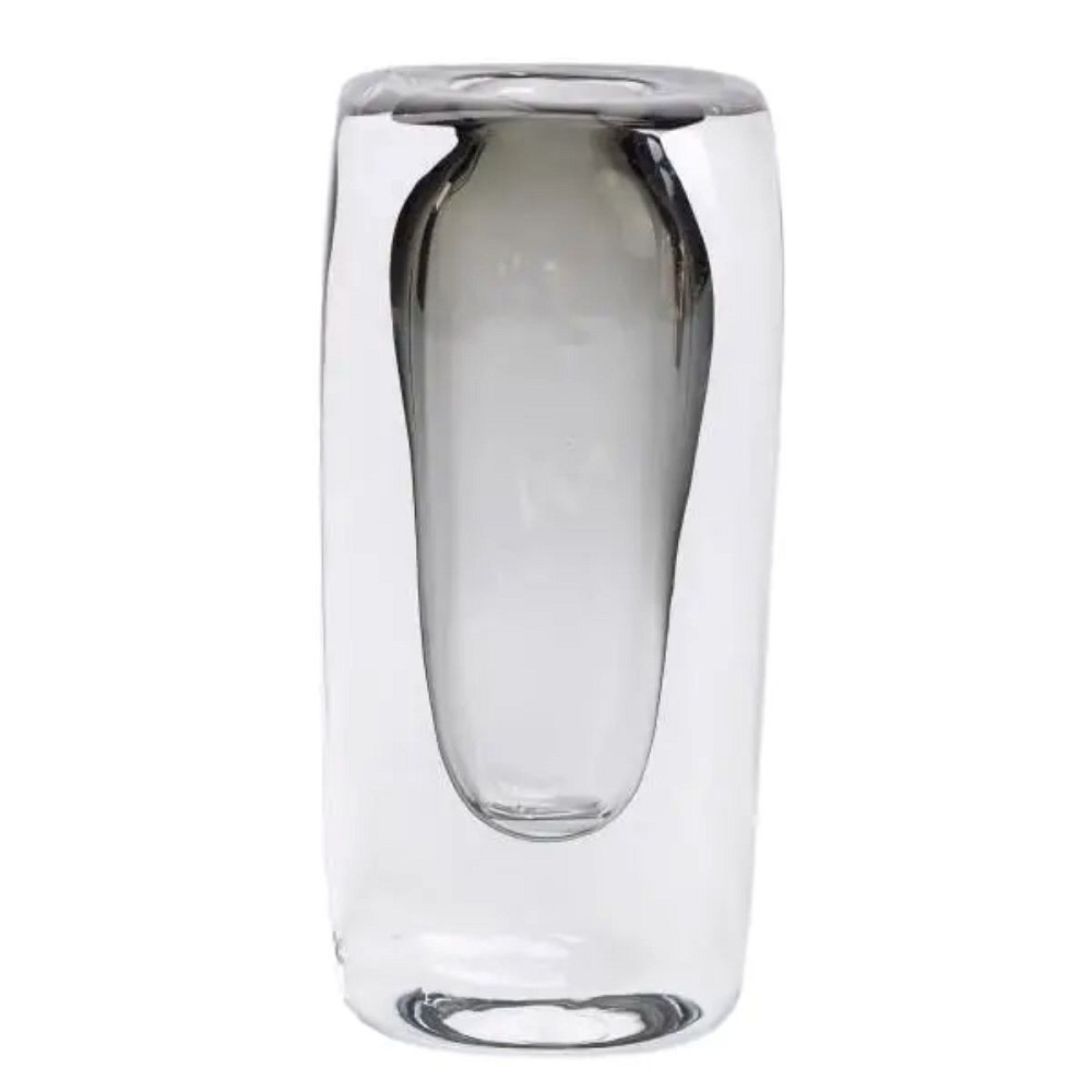 Flower Season Ваза скляна прозора 8.3х6х18.5 см для квітів декоративна 150 мл HP-10-17 Коломия - фото 1