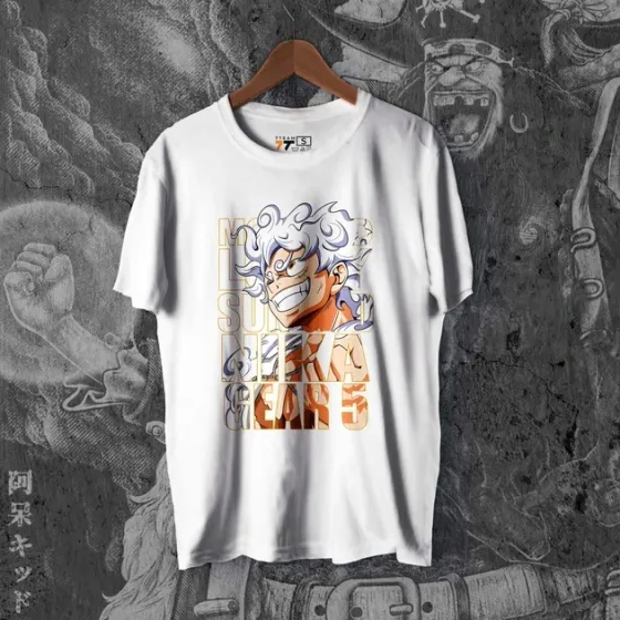 Футболка чоловіча з  принтом Ван Пис Luffy Sun God Nika Розмір 48 Anime0156 Дніпро