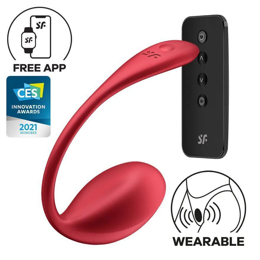 Смарт-віброяйце Satisfyer Shiny Petal Connect App, керування зі смартфона, пульт ДК Sex Aura Київ - фото 1