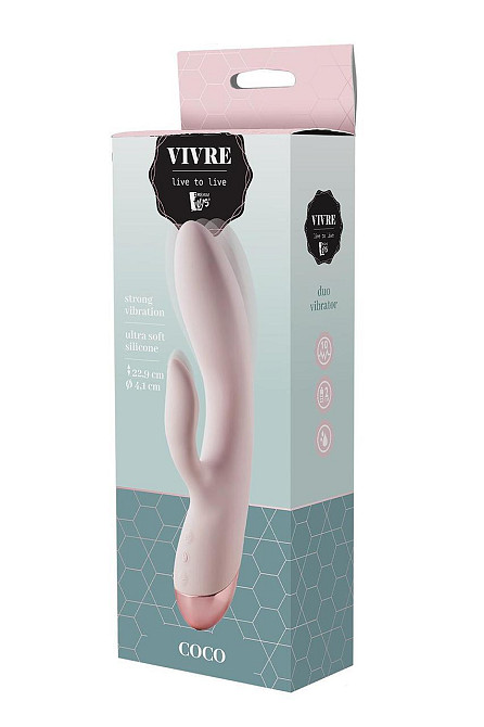 Вібратор кролик Dream Toys VIVRE DUO VIBE COCO Sex Aura Київ - фото 6