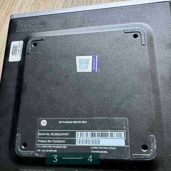 Мини ПК Nettor HP Prodesc 600 G3 Mini / i3-6100T / 16/128Gb. Киев