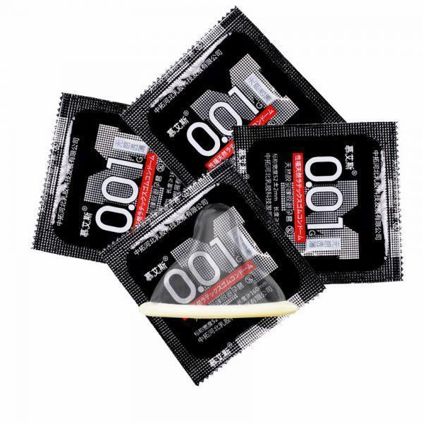 Набор ультратонких презервативов 0,01 мм с дополнительной смазкой, Black 10 шт Sex Aura Киев - изображение 4