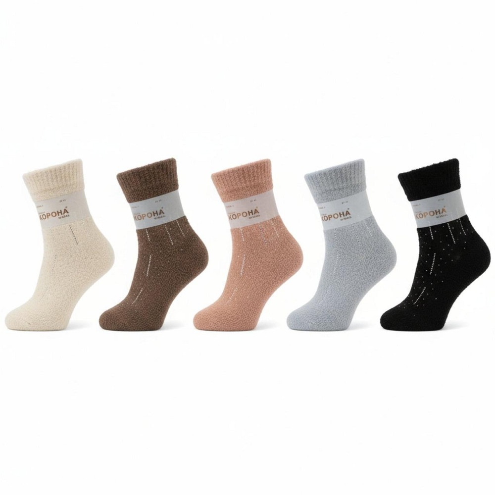 Женские теплые носочки из норки. Набор из 5 шт. Корона Норка Киев - изображение 3