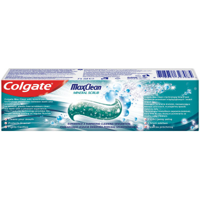 Зубная паста Colgate Max Clean Gentle Mineral Scrub Бережная очистка 75 мл (8718951327085) Винница - изображение 4