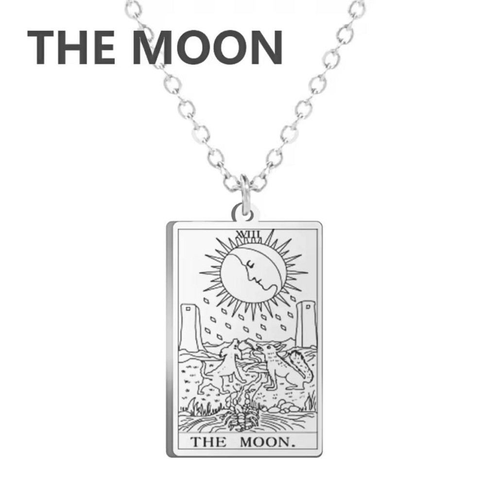 Кулон Таро Луна The Moon ожерелье нержавеющая сталь амулет женский Киев - изображение 2