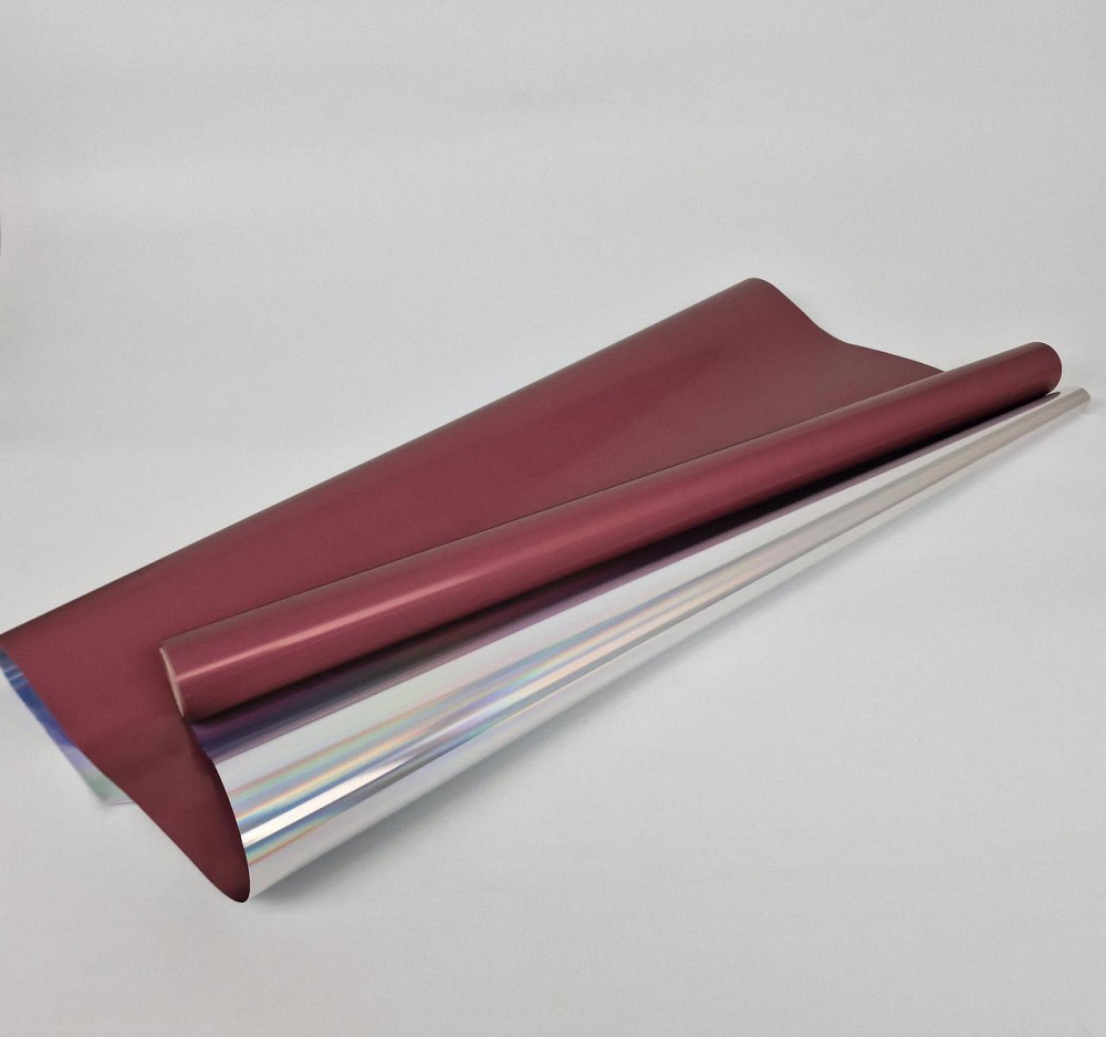 Плівка флориста перлинна для квітів (55) (h660) Голограма No 7 Бордовий (1 шт.) Харків - фото 1