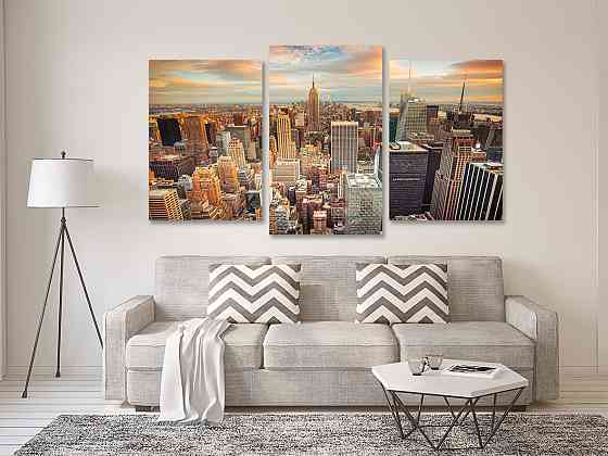 Модульна картина у вітальню/ спальню Рутіна моста Art-547_3 70x130 см Київ