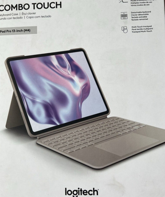 Нова клавіатура Logitech Combo Touch для Ipad Pro 12.9’. Колір - сірий. Киев - изображение 2