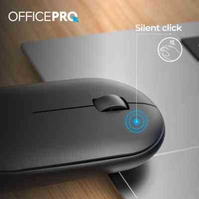 Мышка OfficePro M185B Silent Click Wireless Black (M185B) Винница
