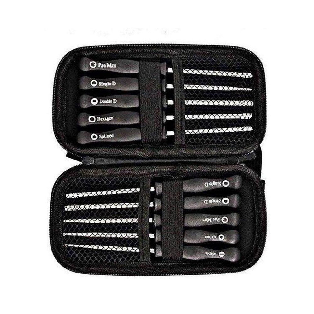 Набір викруток 10 шт і тахометр для регулювання карбюраторів, інструменти в чохлі Київ - фото 4