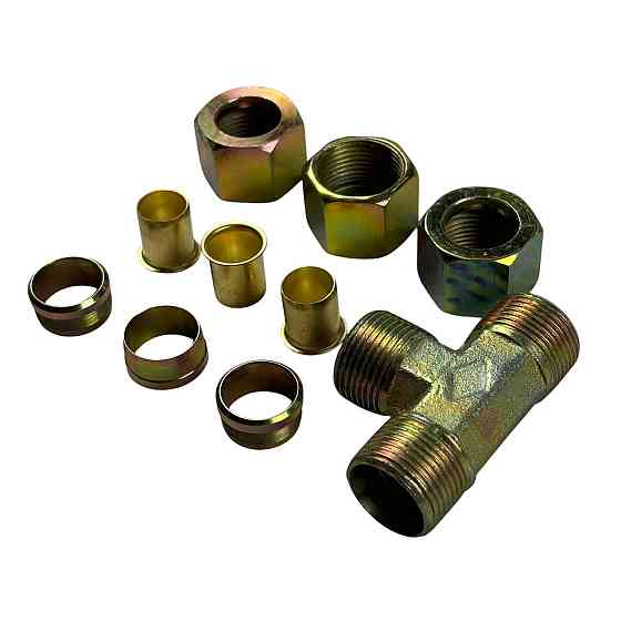 Аварійне метал розбірний трійник 16x16x16 з'єднання Мукачево